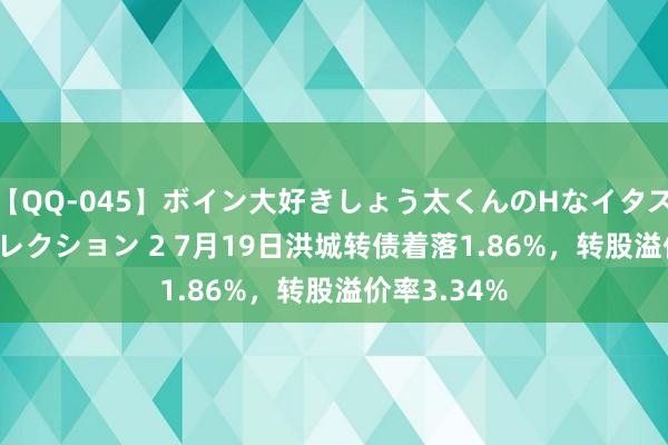 【QQ-045】ボイン大好きしょう太くんのHなイタズラ BESTセレクション 2 7月19日洪城转债着落1.86%，转股溢价率3.34%