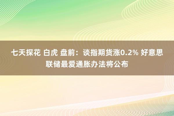 七天探花 白虎 盘前：谈指期货涨0.2% 好意思联储最爱通胀办法将公布